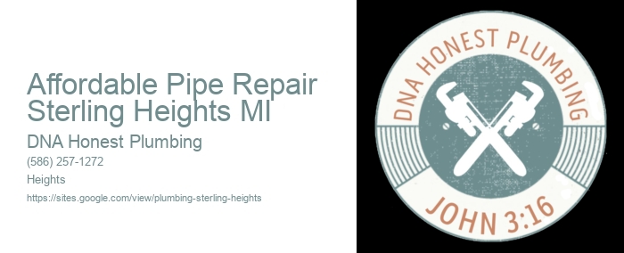 Affordable Pipe Repair Sterling Heights MI