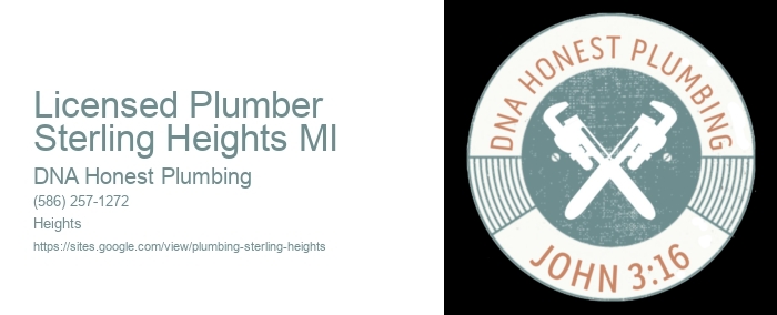 Licensed Plumber Sterling Heights MI